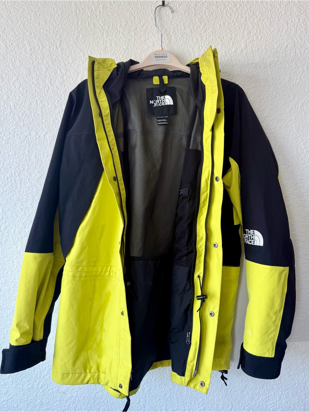 The North Face Men’s Yellow and Black Hooded Jacket - Picture 2 of 9